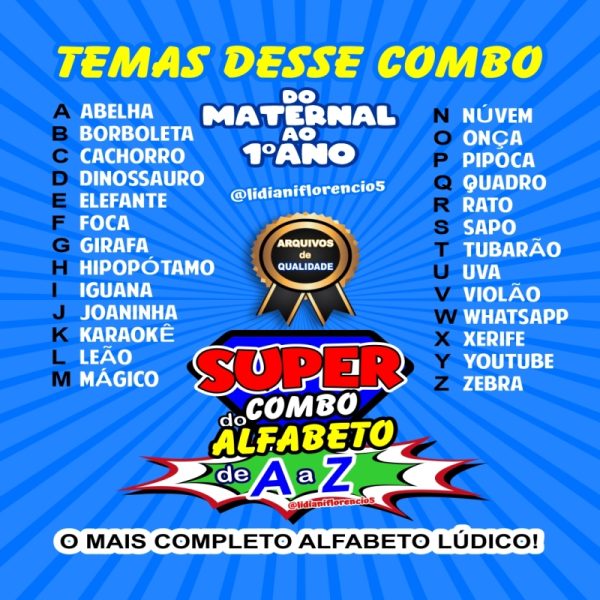 SUPER COMBO DO ALFABETO DE A a Z - Image 8