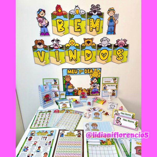 KIT SALA DE AULA FAZENDINHA - Imagem 40