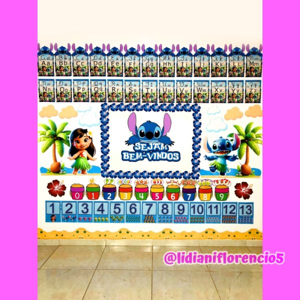 KIT SALA DE AULA LILO E STITCH - Imagem 30