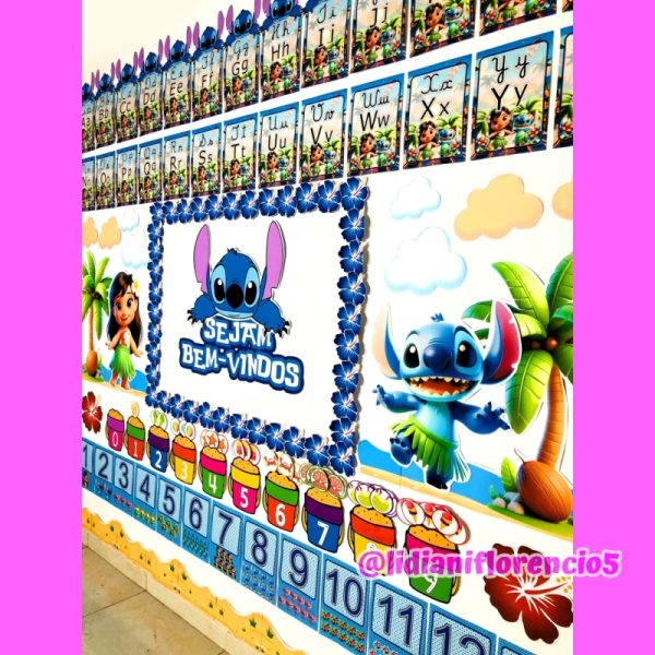 KIT SALA DE AULA LILO E STITCH - Imagem 31
