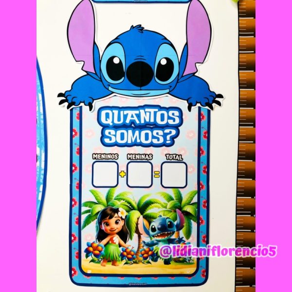 KIT SALA DE AULA LILO E STITCH - Imagem 24