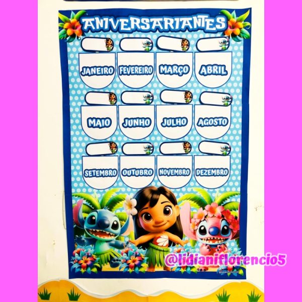 KIT SALA DE AULA LILO E STITCH - Imagem 23