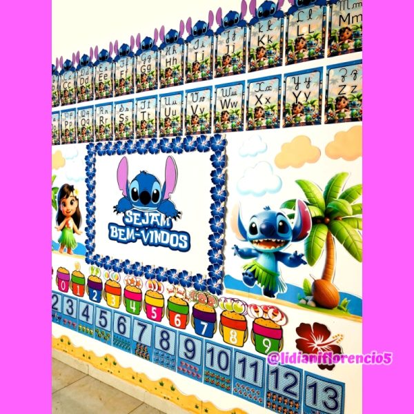 KIT SALA DE AULA LILO E STITCH - Imagem 27