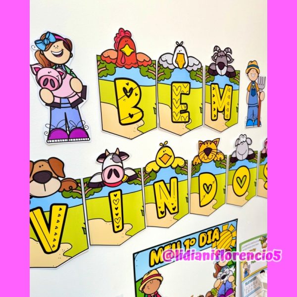 KIT SALA DE AULA FAZENDINHA - Imagem 17
