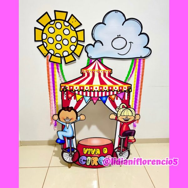 PAINEL CIRCO MALABARISTA - Imagem 5