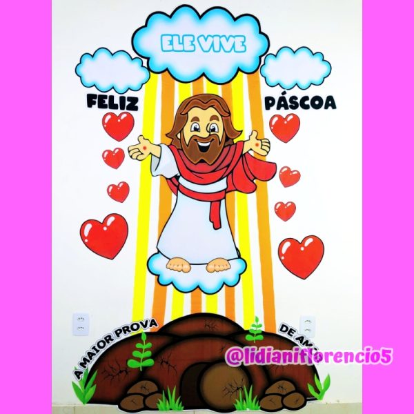 PAINEL PÁSCOA ELE VIVE