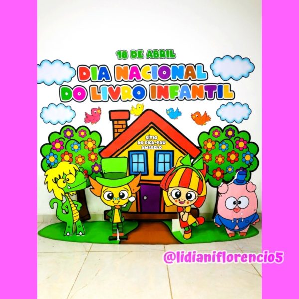 PAINEL 3D DIA DO LIVRO