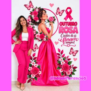 PAINEL OUTUBRO ROSA FLORESCER