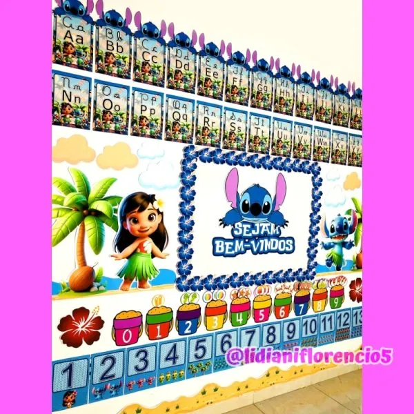 KIT SALA DE AULA LILO E STITCH - Imagem 13