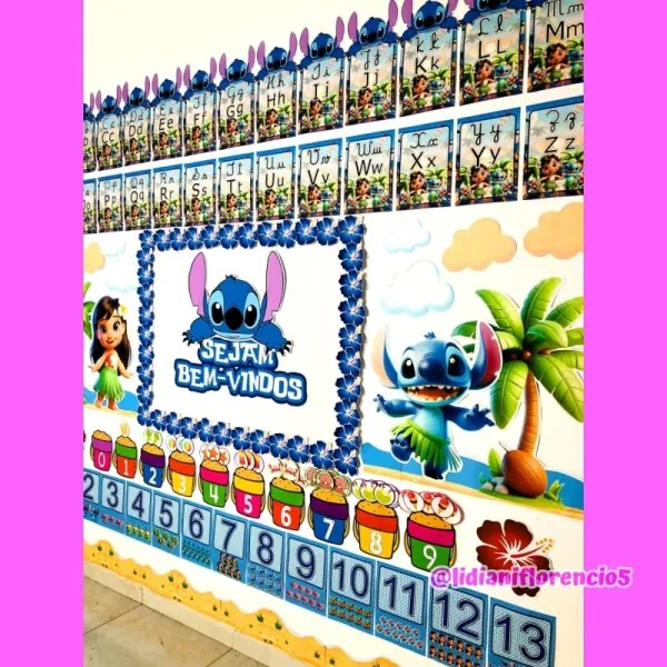 KIT SALA DE AULA LILO E STITCH - Imagem 27