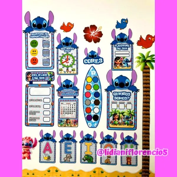 KIT SALA DE AULA LILO E STITCH - Imagem 7