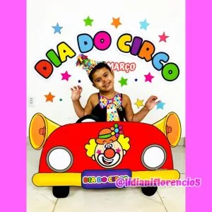 PAINEL CARRO 3D DIA DO CIRCO