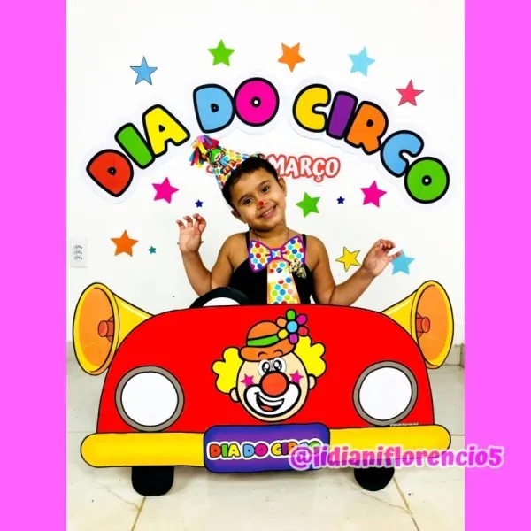 PAINEL CARRO 3D DIA DO CIRCO