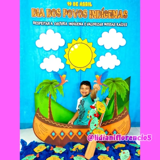 PAINEL POVOS INDÍGENAS CANOA