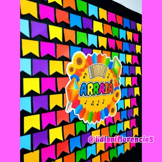 PAINEL ARRAIÁ BANDEIRINHAS - Imagem 6