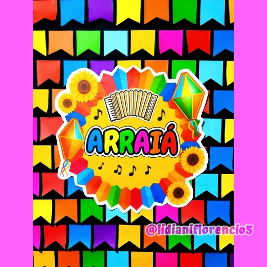 PAINEL ARRAIÁ BANDEIRINHAS - Imagem 4