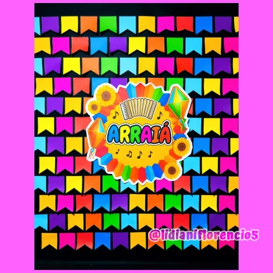 PAINEL ARRAIÁ BANDEIRINHAS - Imagem 8