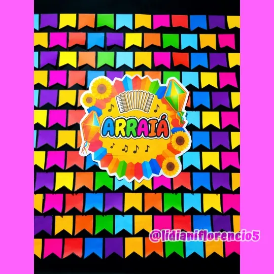 PAINEL ARRAIÁ BANDEIRINHAS - Imagem 10