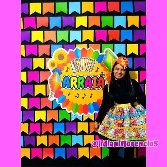 PAINEL ARRAIÁ BANDEIRINHAS - Imagem 7