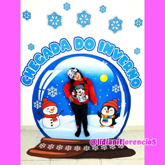 PAINEL INVERNO GLOBO DE NEVE - Imagem 10