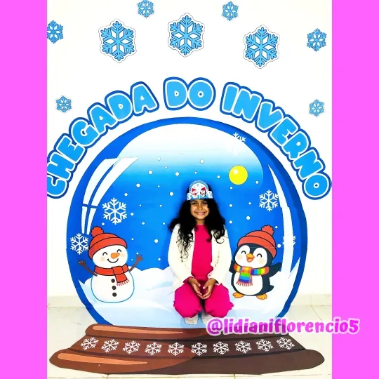 PAINEL INVERNO GLOBO DE NEVE - Imagem 7