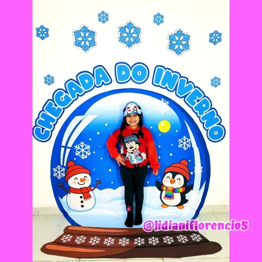 PAINEL INVERNO GLOBO DE NEVE - Imagem 6